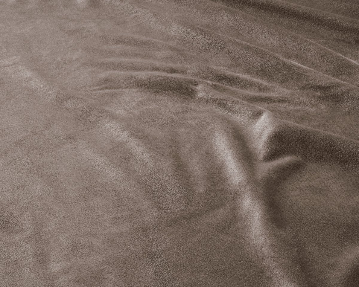 Premium Velvet Fitted Sheet | Taupe | Single 90 x 200cm (L) x 30cm (D) - The Bedding & Blankets Store