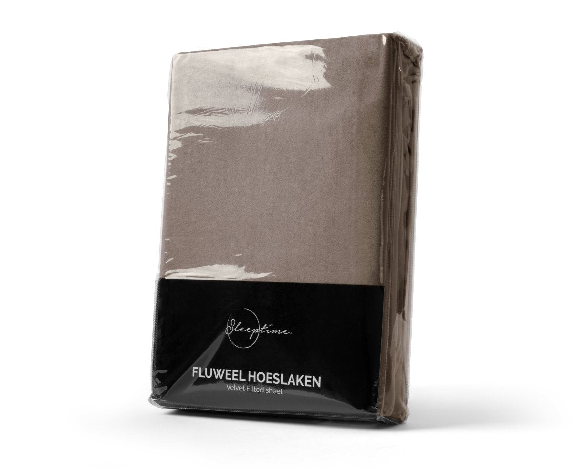 Premium Velvet Fitted Sheet | Taupe | Single 90 x 200cm (L) x 30cm (D) - The Bedding & Blankets Store