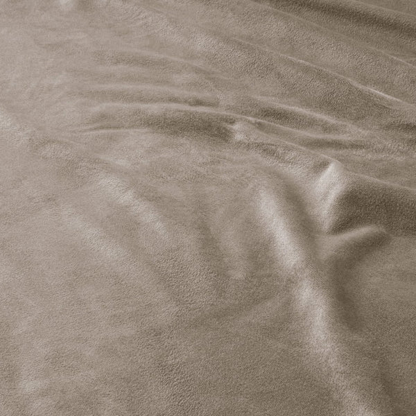 Premium Velvet Fitted Sheet | Taupe/Grey | Single 90 x 200cm (L) x 30cm (D) - The Bedding & Blankets Store