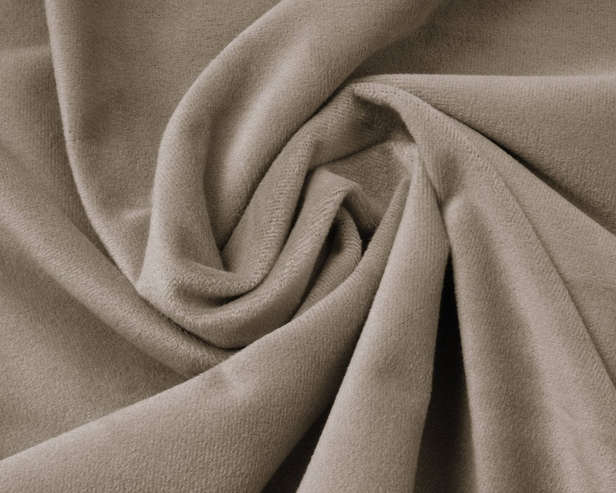 Premium Velvet Fitted Sheet | Taupe/Grey | Single 90 x 200cm (L) x 30cm (D) - The Bedding & Blankets Store