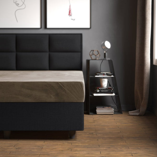 Premium Velvet Fitted Sheet | Taupe/Grey | Single 90 x 200cm (L) x 30cm (D) - The Bedding & Blankets Store