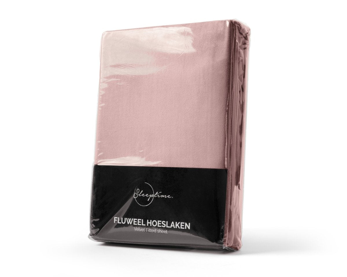 Premium Velvet Fitted Sheet | Vintage Pink | Single 90 x 200cm (L) x 30cm (D) - The Bedding & Blankets Store