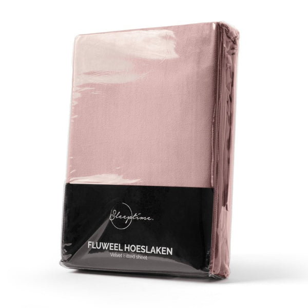 Premium Velvet Fitted Sheet | Vintage Pink | Single 90 x 200cm (L) x 30cm (D) - The Bedding & Blankets Store