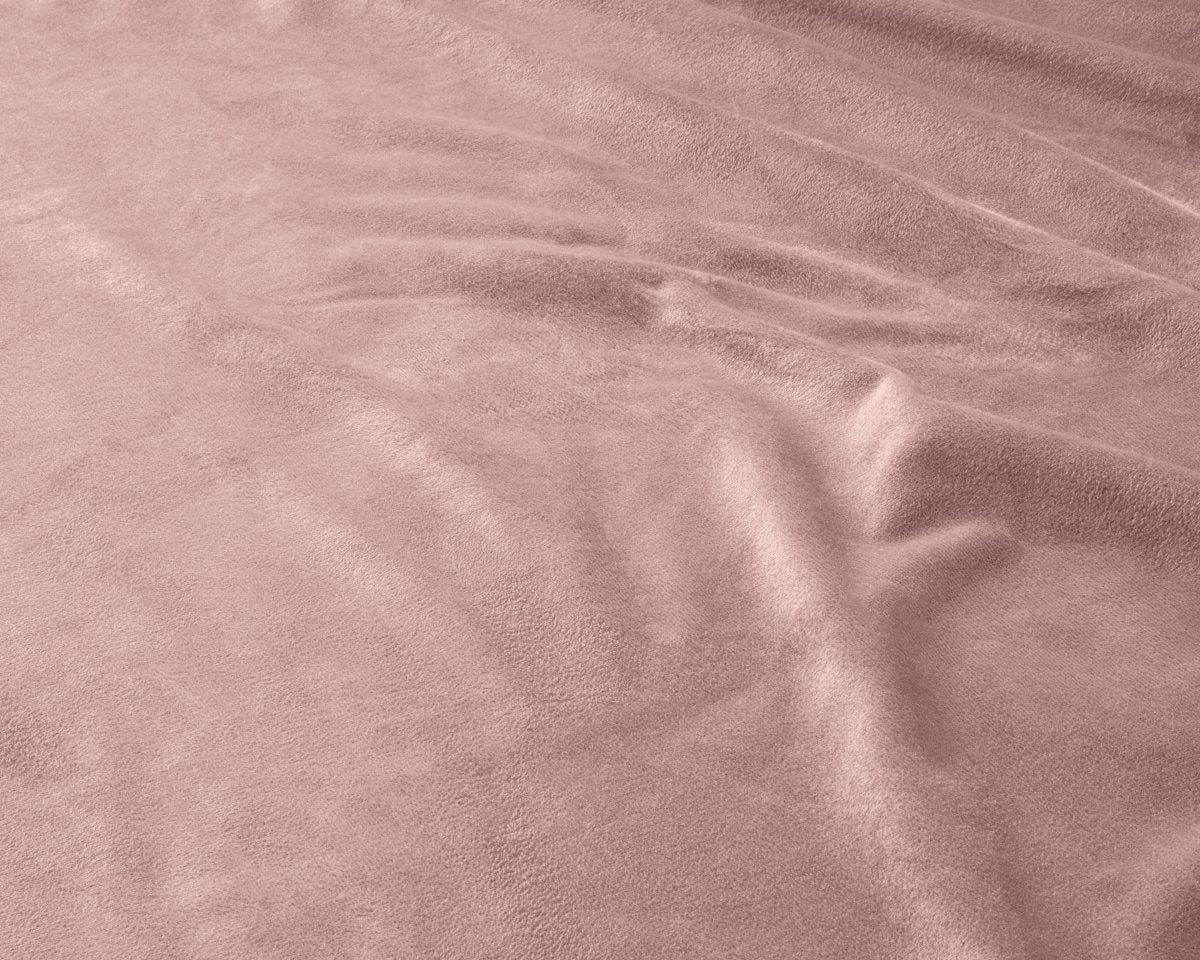 Premium Velvet Fitted Sheet | Vintage Pink | Single 90 x 200cm (L) x 30cm (D) - The Bedding & Blankets Store