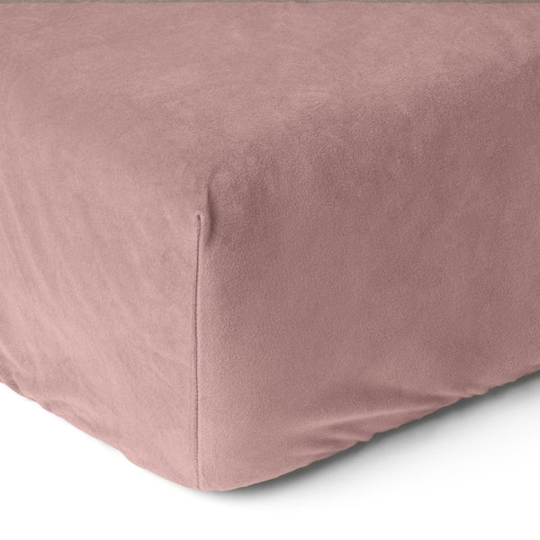 Premium Velvet Fitted Sheet | Vintage Pink | Single 90 x 200cm (L) x 30cm (D) - The Bedding & Blankets Store