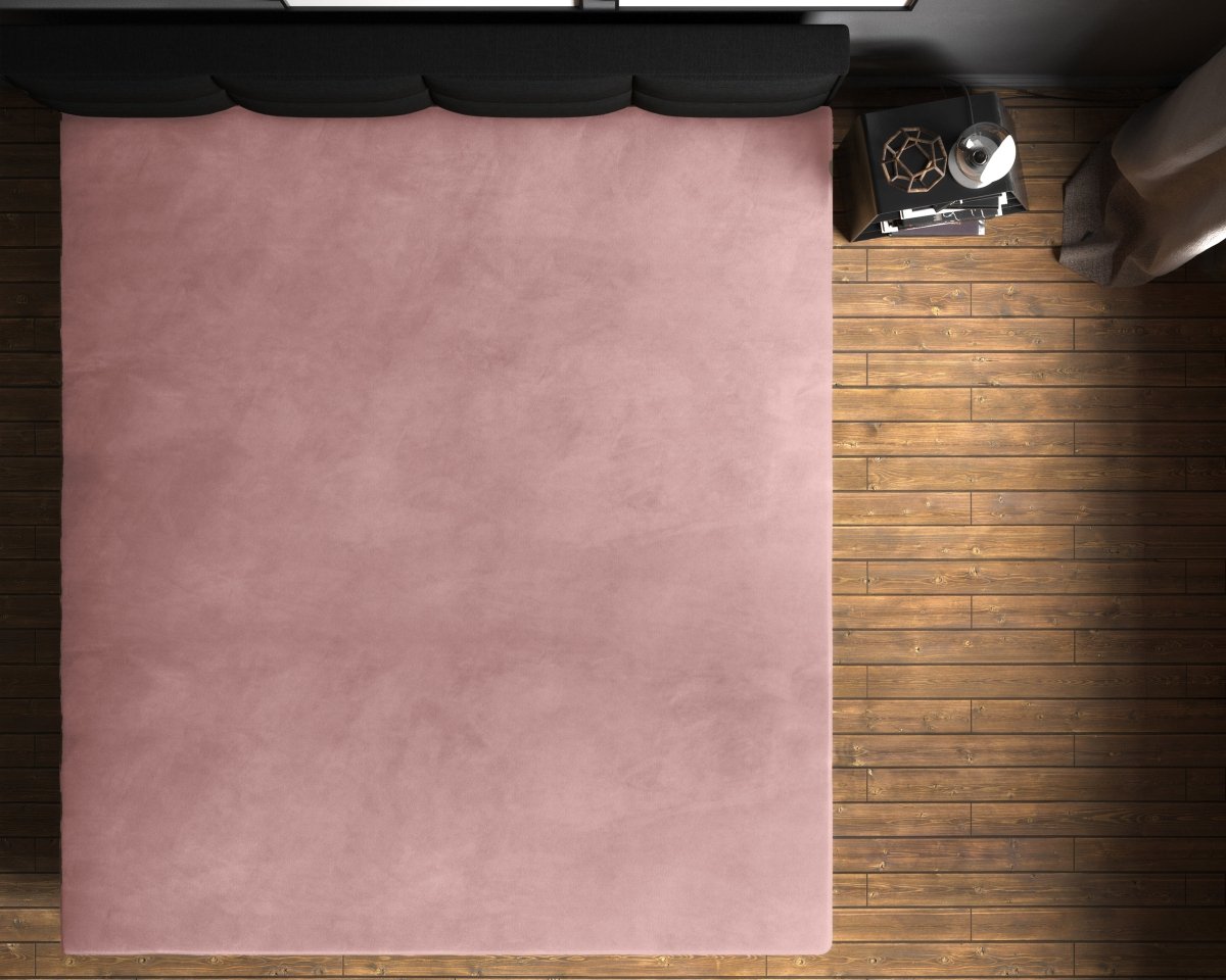 Premium Velvet Fitted Sheet | Vintage Pink | Single 90 x 200cm (L) x 30cm (D) - The Bedding & Blankets Store
