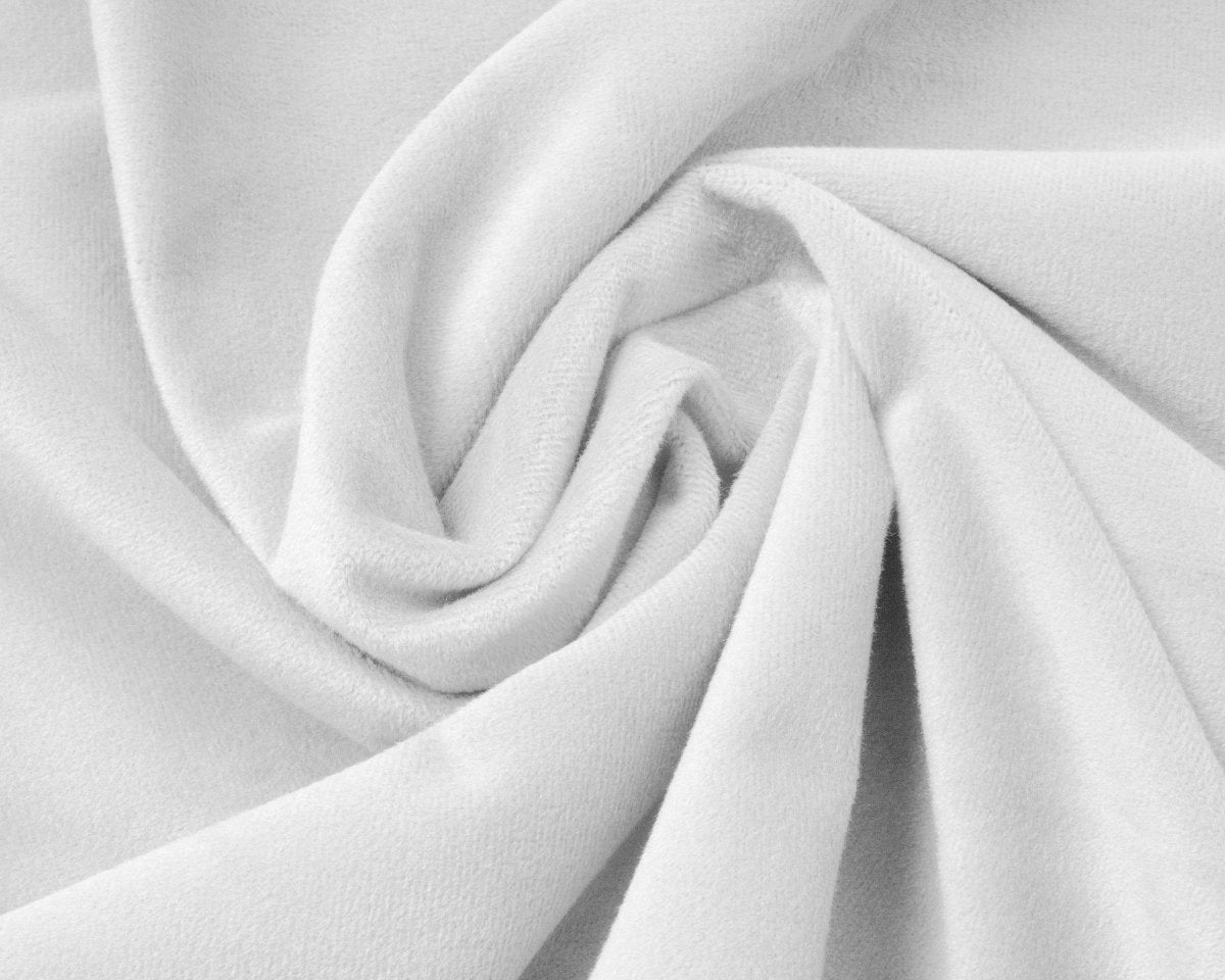 Premium Velvet Fitted Sheet | White | Single 90 x 200cm (L) x 30cm (D) - The Bedding & Blankets Store