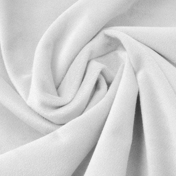 Premium Velvet Fitted Sheet | White | Single 90 x 200cm (L) x 30cm (D) - The Bedding & Blankets Store