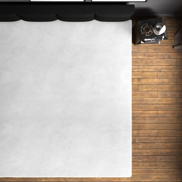 Premium Velvet Fitted Sheet | White | Single 90 x 200cm (L) x 30cm (D) - The Bedding & Blankets Store