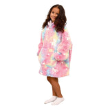 Soft & Cosy Kids Unicorn Hoodie Bathrobe | Multicolour | 2 - 6 Years - The Bedding & Blankets Store
