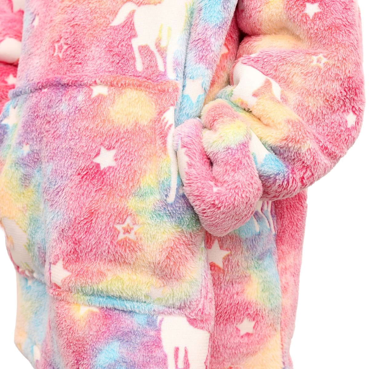 Soft & Cosy Kids Unicorn Hoodie Bathrobe | Multicolour | 2 - 6 Years - The Bedding & Blankets Store