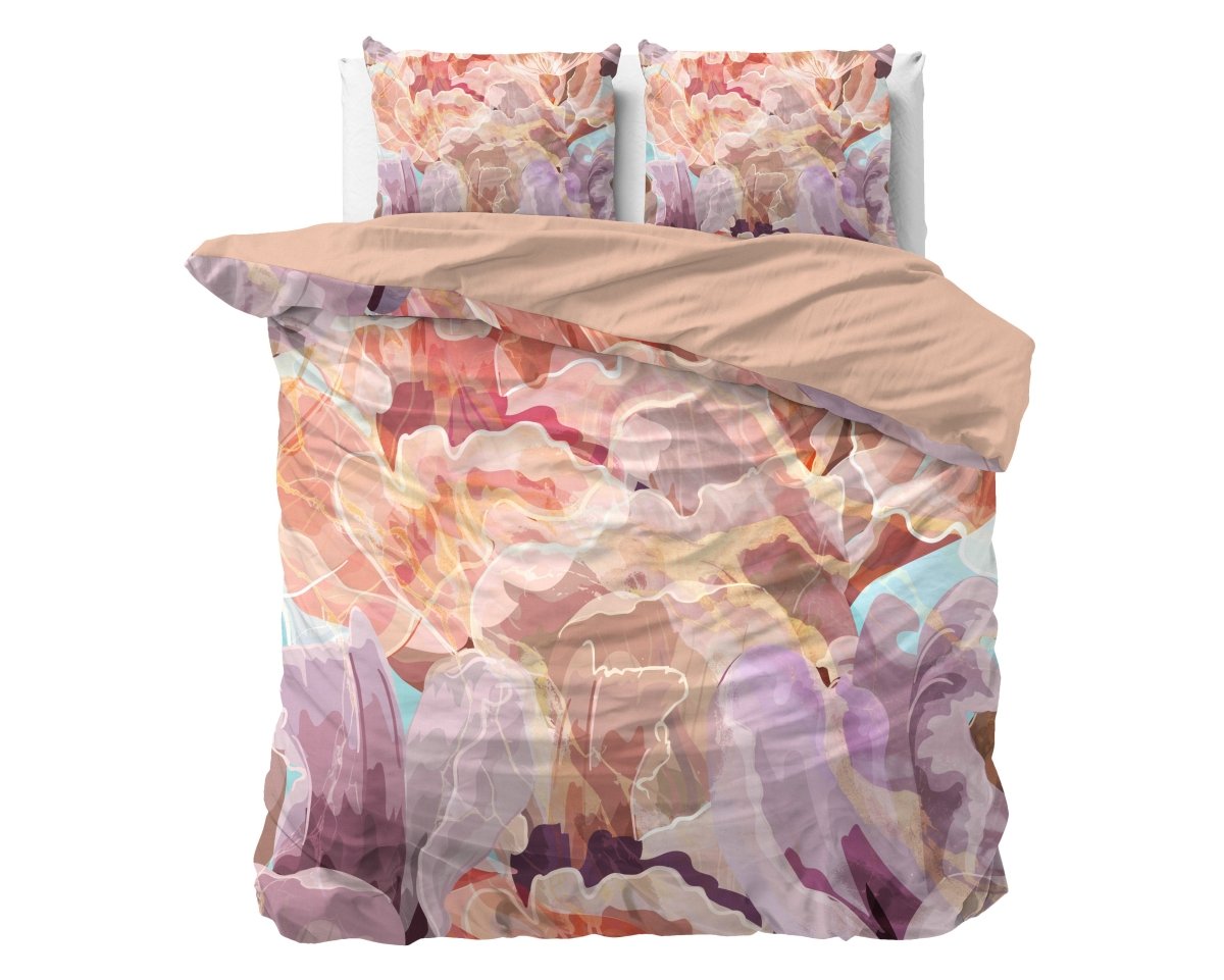 Super Soft Microfibre Duvet Cover Set Alda | Pink | Single - 140cm (W) x 220cm (L) - The Bedding & Blankets Store
