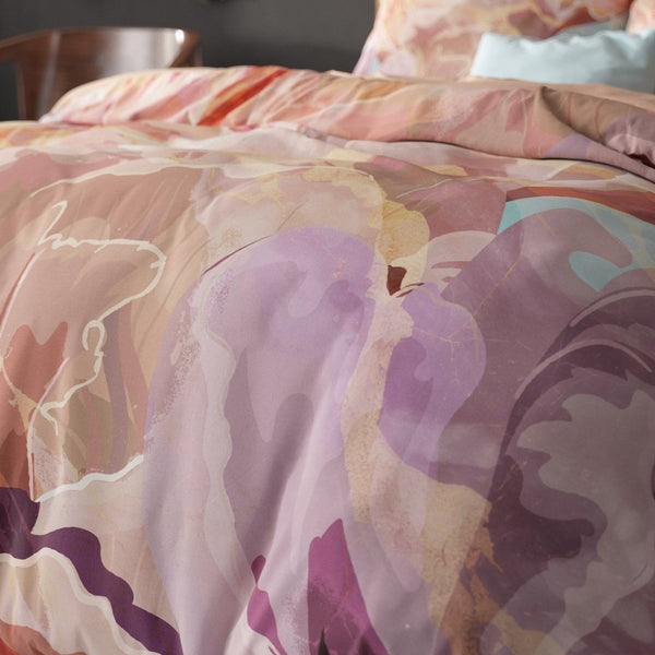 Super Soft Microfibre Duvet Cover Set Alda | Pink | Single - 140cm (W) x 220cm (L) - The Bedding & Blankets Store