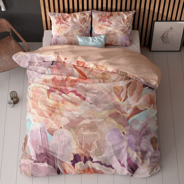 Super Soft Microfibre Duvet Cover Set Alda | Pink | Single - 140cm (W) x 220cm (L) - The Bedding & Blankets Store