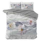Super Soft Microfibre Duvet Cover Set Annique | Grey | Single - 140cm (W) x 220cm (L) - The Bedding & Blankets Store