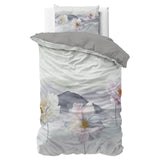 Super Soft Microfibre Duvet Cover Set Annique | Grey | Single - 140cm (W) x 220cm (L) - The Bedding & Blankets Store