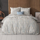 Super Soft Microfibre Duvet Cover Set Cherine | Grey | Single - 140cm (W) x 220cm (L) - The Bedding & Blankets Store