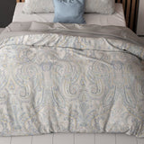 Super Soft Microfibre Duvet Cover Set Cherine | Grey | Single - 140cm (W) x 220cm (L) - The Bedding & Blankets Store