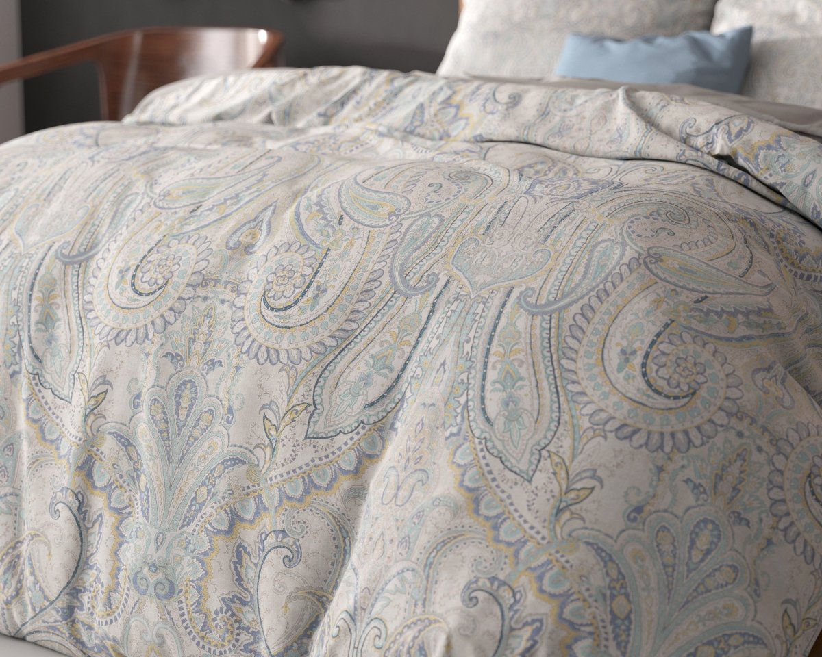 Super Soft Microfibre Duvet Cover Set Cherine | Grey | Single - 140cm (W) x 220cm (L) - The Bedding & Blankets Store