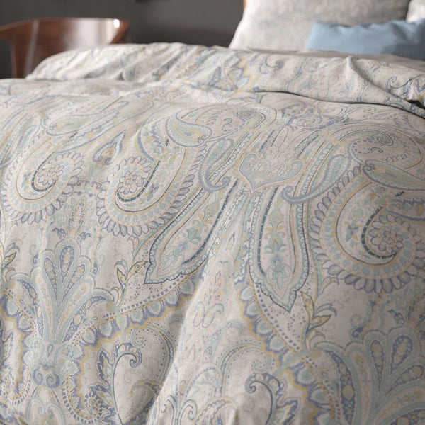 Super Soft Microfibre Duvet Cover Set Cherine | Grey | Single - 140cm (W) x 220cm (L) - The Bedding & Blankets Store