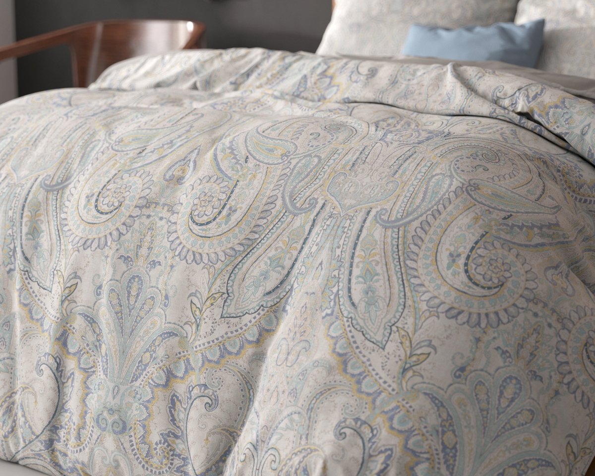 Super Soft Microfibre Duvet Cover Set Cherine | Grey | Single - 140cm (W) x 220cm (L) - The Bedding & Blankets Store