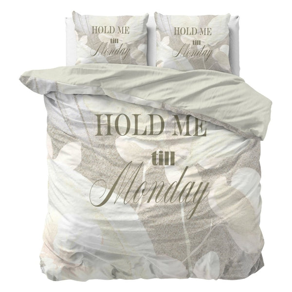 Super Soft Microfibre Duvet Cover Set Clarence | Sand | Single - 140cm (W) x 220cm (L) - The Bedding & Blankets Store