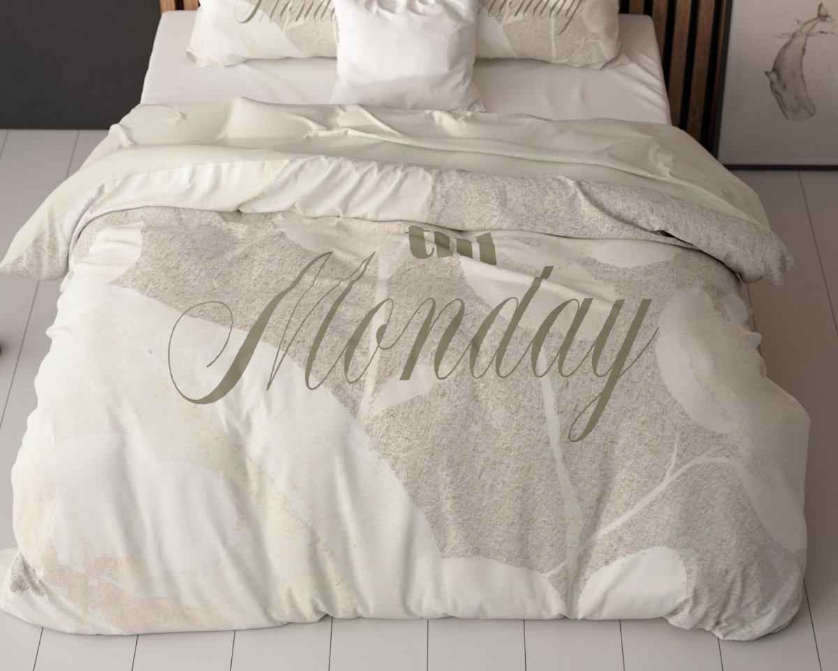 Super Soft Microfibre Duvet Cover Set Clarence | Sand | Single - 140cm (W) x 220cm (L) - The Bedding & Blankets Store