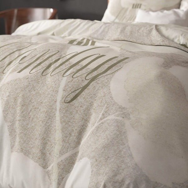 Super Soft Microfibre Duvet Cover Set Clarence | Sand | Single - 140cm (W) x 220cm (L) - The Bedding & Blankets Store