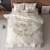 Super Soft Microfibre Duvet Cover Set Clarence | Sand | Single - 140cm (W) x 220cm (L) - The Bedding & Blankets Store