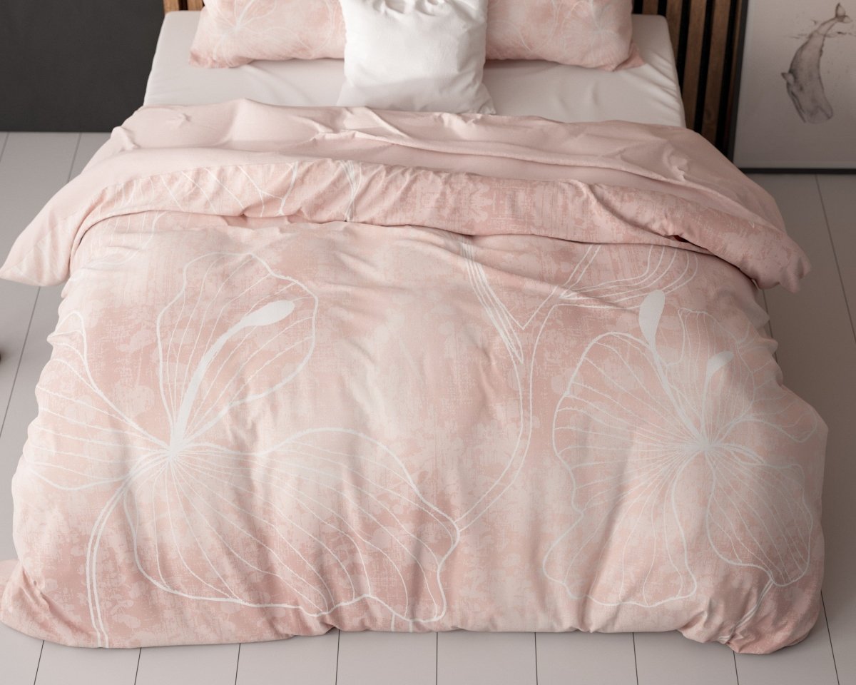 Super Soft Microfibre Duvet Cover Set Dory | Pink | Single - 140cm (W) x 220cm (L) - The Bedding & Blankets Store