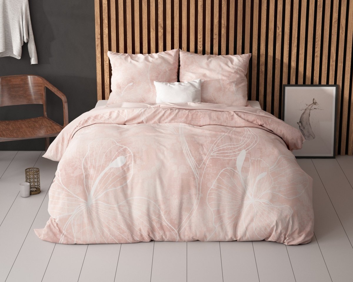 Super Soft Microfibre Duvet Cover Set Dory | Pink | Single - 140cm (W) x 220cm (L) - The Bedding & Blankets Store