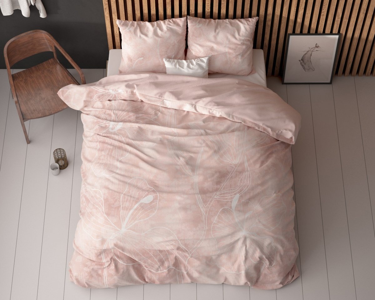 Super Soft Microfibre Duvet Cover Set Dory | Pink | Single - 140cm (W) x 220cm (L) - The Bedding & Blankets Store