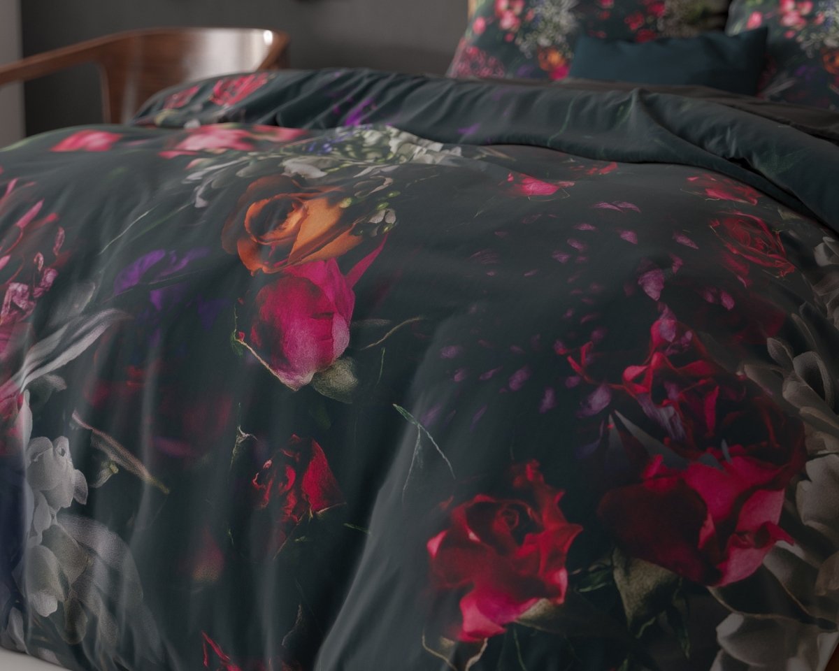 Super Soft Microfibre Duvet Cover Set Elodie | Black | Single - 140cm (W) x 220cm (L) - The Bedding & Blankets Store