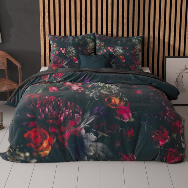 Super Soft Microfibre Duvet Cover Set Elodie | Black | Single - 140cm (W) x 220cm (L) - The Bedding & Blankets Store