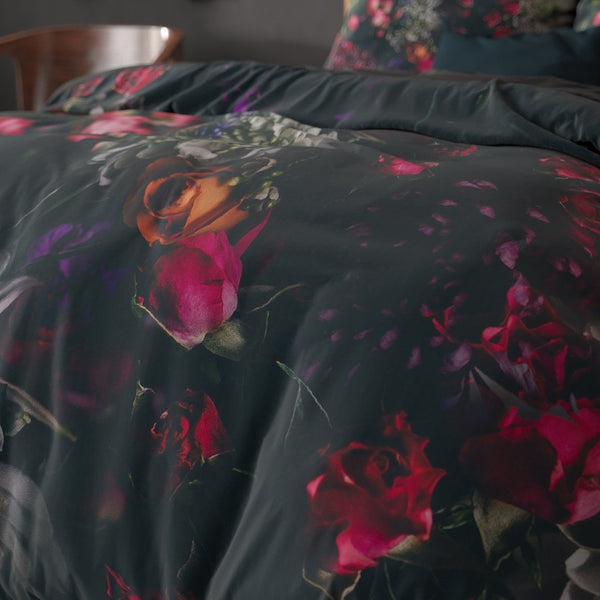 Super Soft Microfibre Duvet Cover Set Elodie | Black | Single - 140cm (W) x 220cm (L) - The Bedding & Blankets Store
