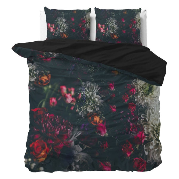 Super Soft Microfibre Duvet Cover Set Elodie | Black | Single - 140cm (W) x 220cm (L) - The Bedding & Blankets Store