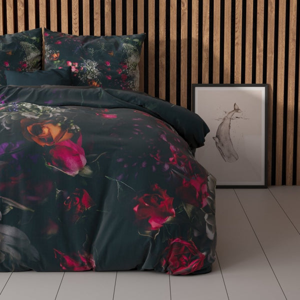 Super Soft Microfibre Duvet Cover Set Elodie | Black | Single - 140cm (W) x 220cm (L) - The Bedding & Blankets Store