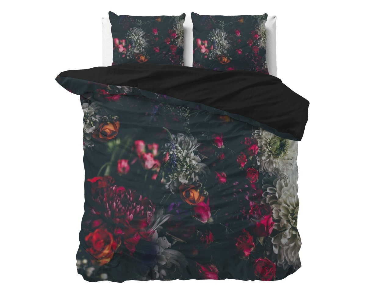 Super Soft Microfibre Duvet Cover Set Elodie | Black | Single - 140cm (W) x 220cm (L) - The Bedding & Blankets Store
