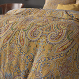 Super Soft Microfibre Duvet Cover Set Emeline | Gold | Single - 140cm (W) x 220cm (L) - The Bedding & Blankets Store