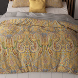 Super Soft Microfibre Duvet Cover Set Emeline | Gold | Single - 140cm (W) x 220cm (L) - The Bedding & Blankets Store