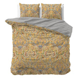 Super Soft Microfibre Duvet Cover Set Emeline | Gold | Single - 140cm (W) x 220cm (L) - The Bedding & Blankets Store