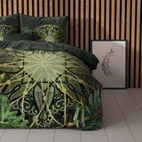 Super Soft Microfibre Duvet Cover Set Filou | Green | Single - 140cm (W) x 220cm (L) - The Bedding & Blankets Store