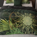 Super Soft Microfibre Duvet Cover Set Filou | Green | Single - 140cm (W) x 220cm (L) - The Bedding & Blankets Store