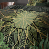 Super Soft Microfibre Duvet Cover Set Filou | Green | Single - 140cm (W) x 220cm (L) - The Bedding & Blankets Store