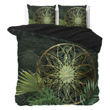 Super Soft Microfibre Duvet Cover Set Filou | Green | Single - 140cm (W) x 220cm (L) - The Bedding & Blankets Store