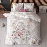 Super Soft Microfibre Duvet Cover Set Isabeau | White | Single - 140cm (W) x 220cm (L) - The Bedding & Blankets Store