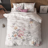 Super Soft Microfibre Duvet Cover Set Isabeau | White | Single - 140cm (W) x 220cm (L) - The Bedding & Blankets Store