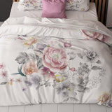 Super Soft Microfibre Duvet Cover Set Isabeau | White | Single - 140cm (W) x 220cm (L) - The Bedding & Blankets Store