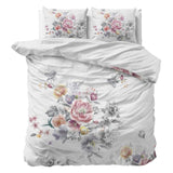Super Soft Microfibre Duvet Cover Set Isabeau | White | Single - 140cm (W) x 220cm (L) - The Bedding & Blankets Store