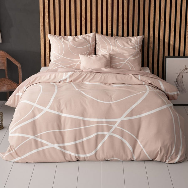Super Soft Microfibre Duvet Cover Set Mahila | Pink | Single - 140cm (W) x 220cm (L) - The Bedding & Blankets Store